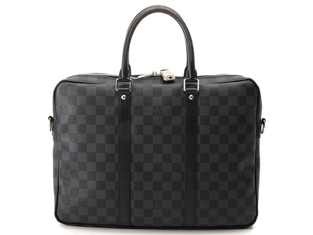 LOUIS VUITTON Bag PDV Business Damier Graphite Black